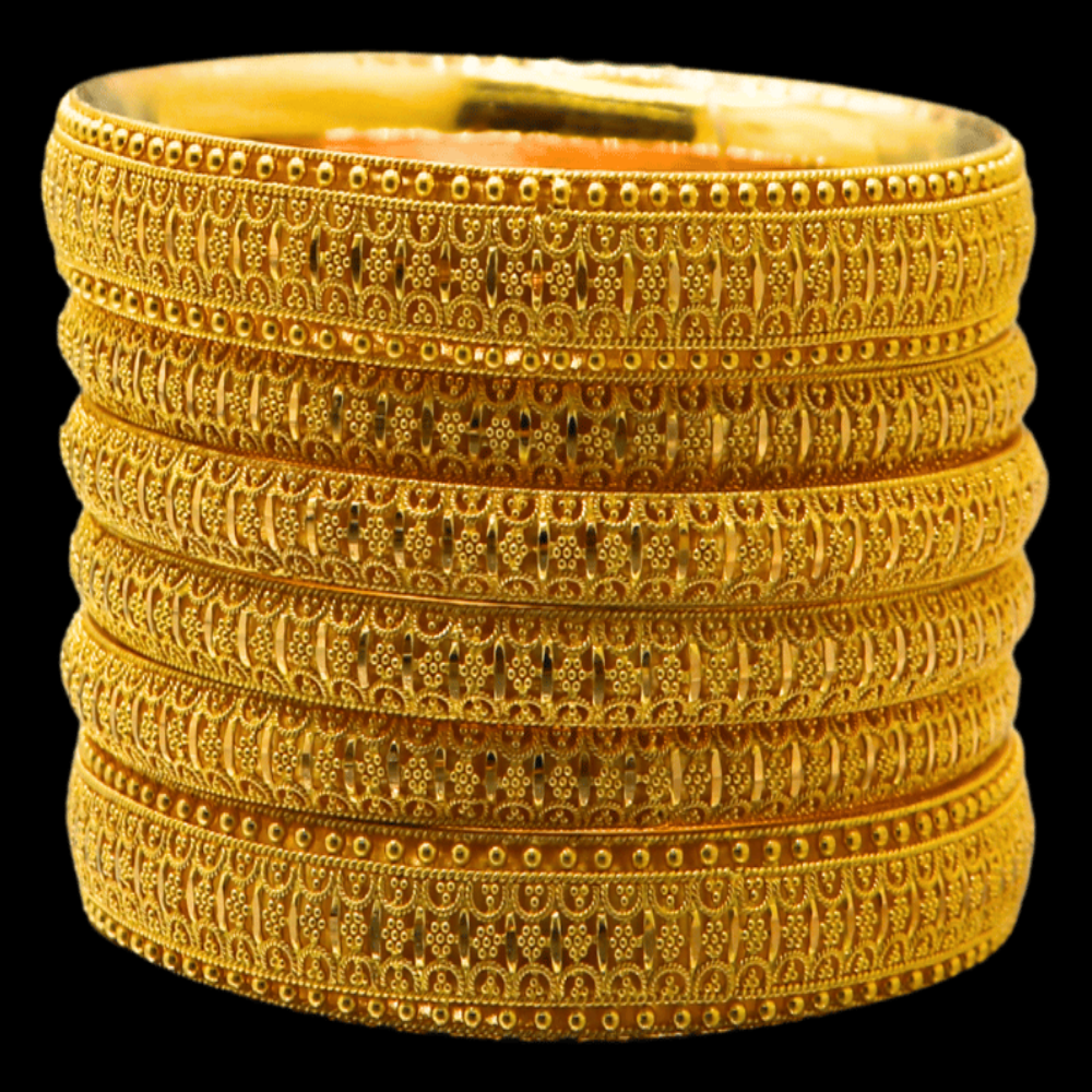 22K Gold Bangle Set (S)
